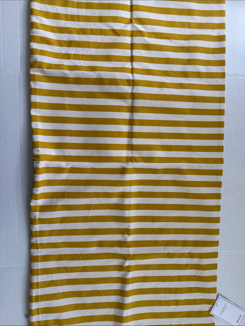 H&M Yellow and White Striped Outdoor pillow cover - Picture 3 of 3